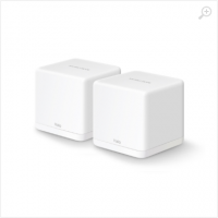 MERCUSYS Halo H30G(2-pack) AC1300 Whole Home Mesh Wi-Fi System,SPEED: 400 Mbps at 2.4 GHz + 867 Mbps at 5 GHz,SPEC: 2× Internal Antennas, 2× Gigabit Ports per Unit (WAN/LAN auto-sensing),FEATURE: MERCUSYS APP, Router/AP Mode, One Unified Network, Seamless